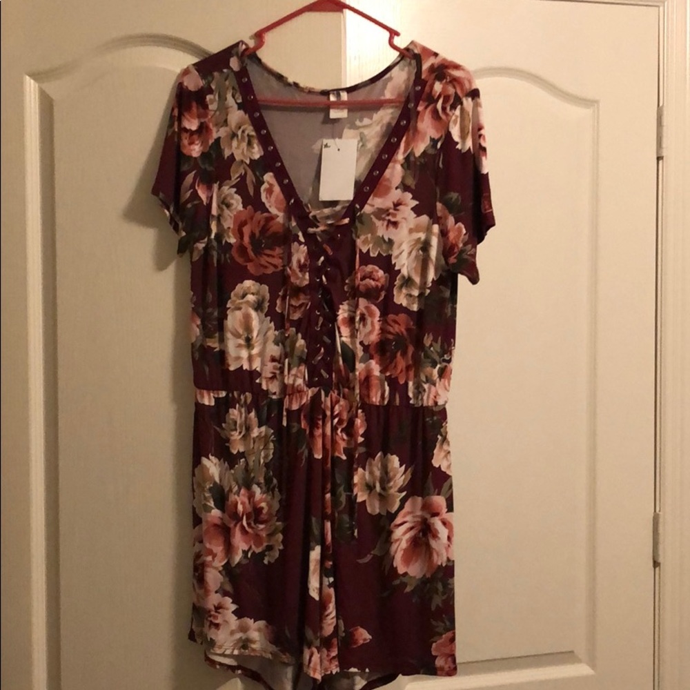 Floral Romper by October Love/Color Swatch